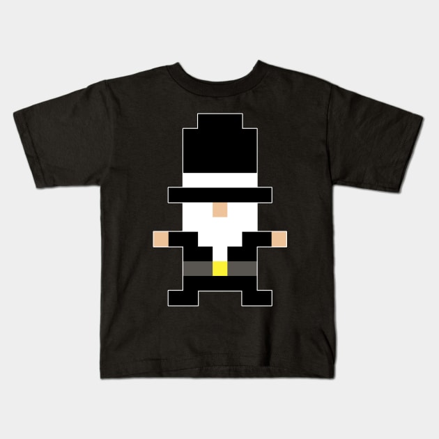 Rich Gnome in Pixel Kids T-Shirt by MacSquiddles